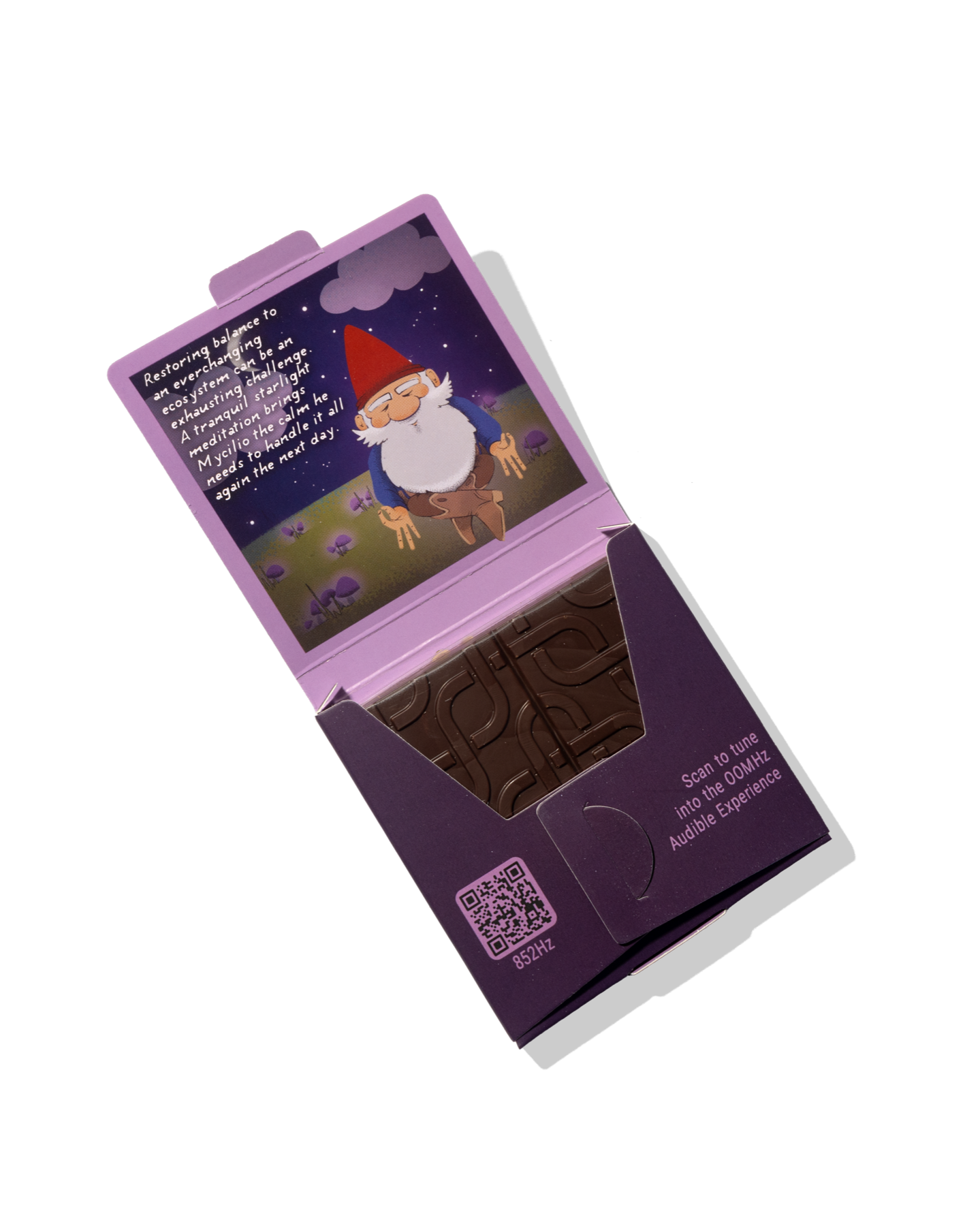 Open Restore chocolate box revealing Mycilio’s nighttime adventure